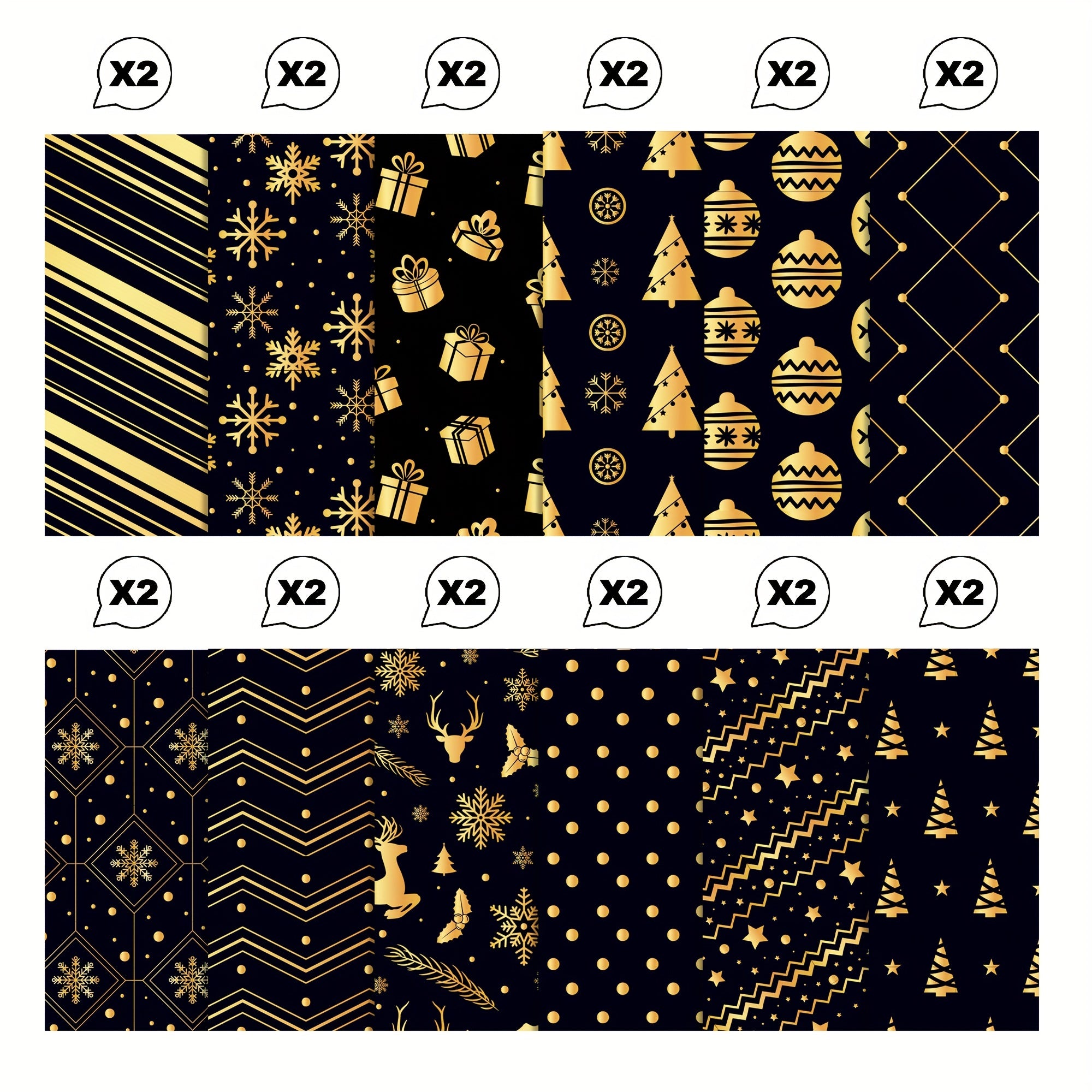 24sheets Christmas Scrapbook Paper Pad 30 30 Double Sided for DIY Crafts Journal