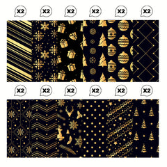 24sheets Christmas Scrapbook Paper Pad 30 30 Double Sided for DIY Crafts Journal