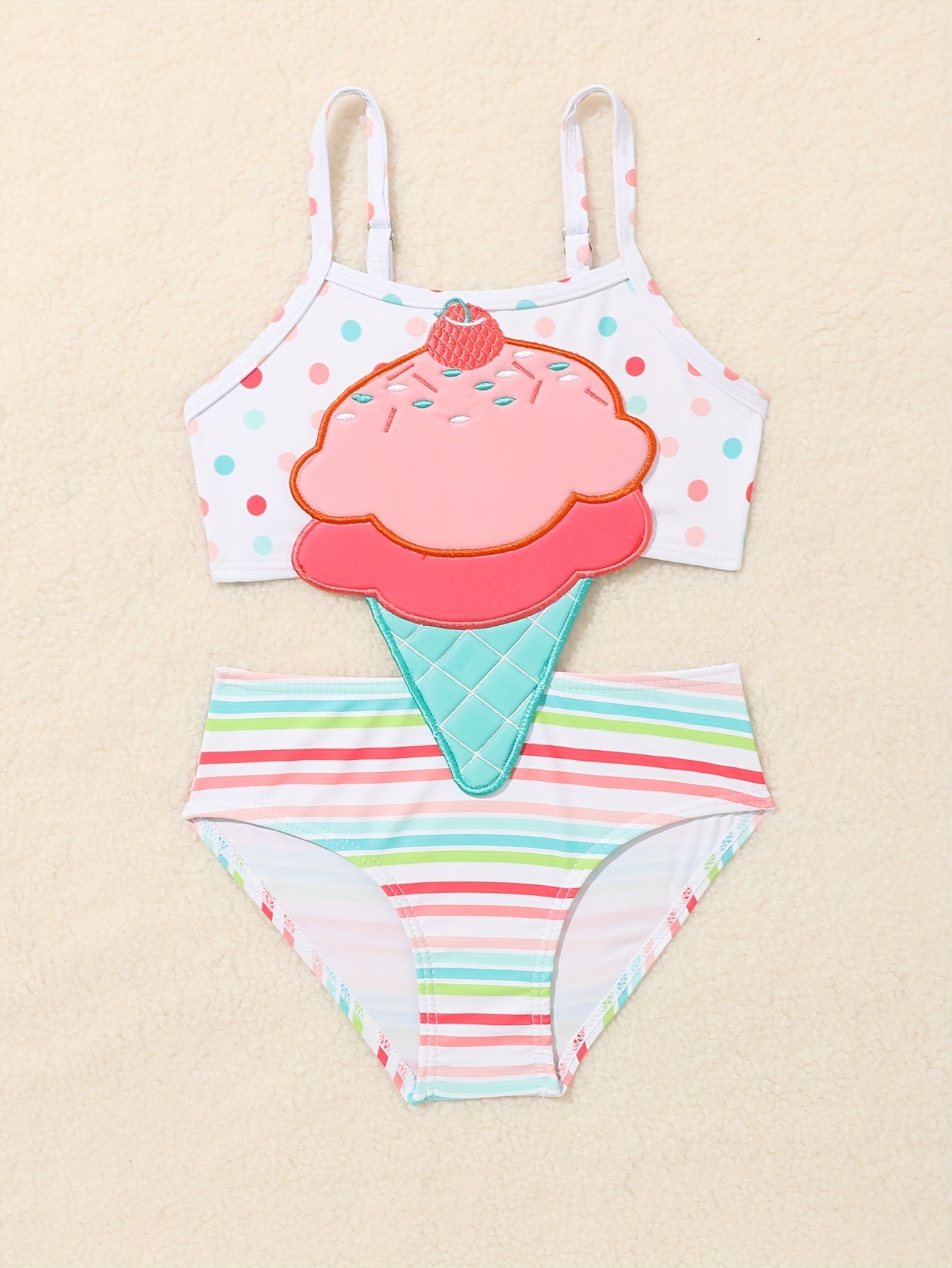 2pcs Toddler Girls Bikini Tankini Swimsuit Set for Beach Fun