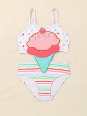 2pcs Toddler Girls Bikini Tankini Swimsuit Set for Beach Fun