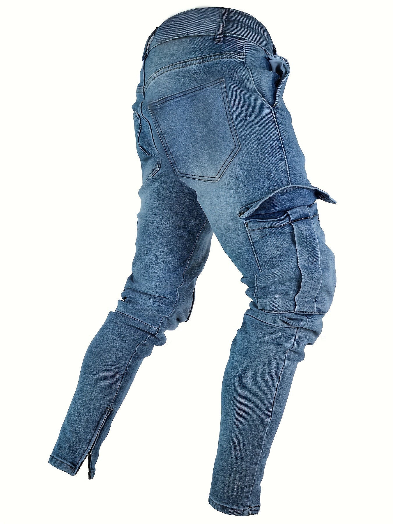Men's Skinny Cotton Denim Pants Jeans