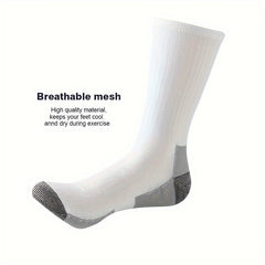 ACEFINE Men's Mid calf Socks Outdoor Sports Sweat absorbent Socks