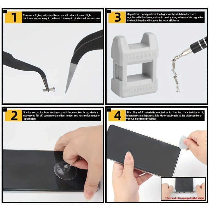 115-in-1 Mobile Repair Tool Kit Precision Screwdriver Set