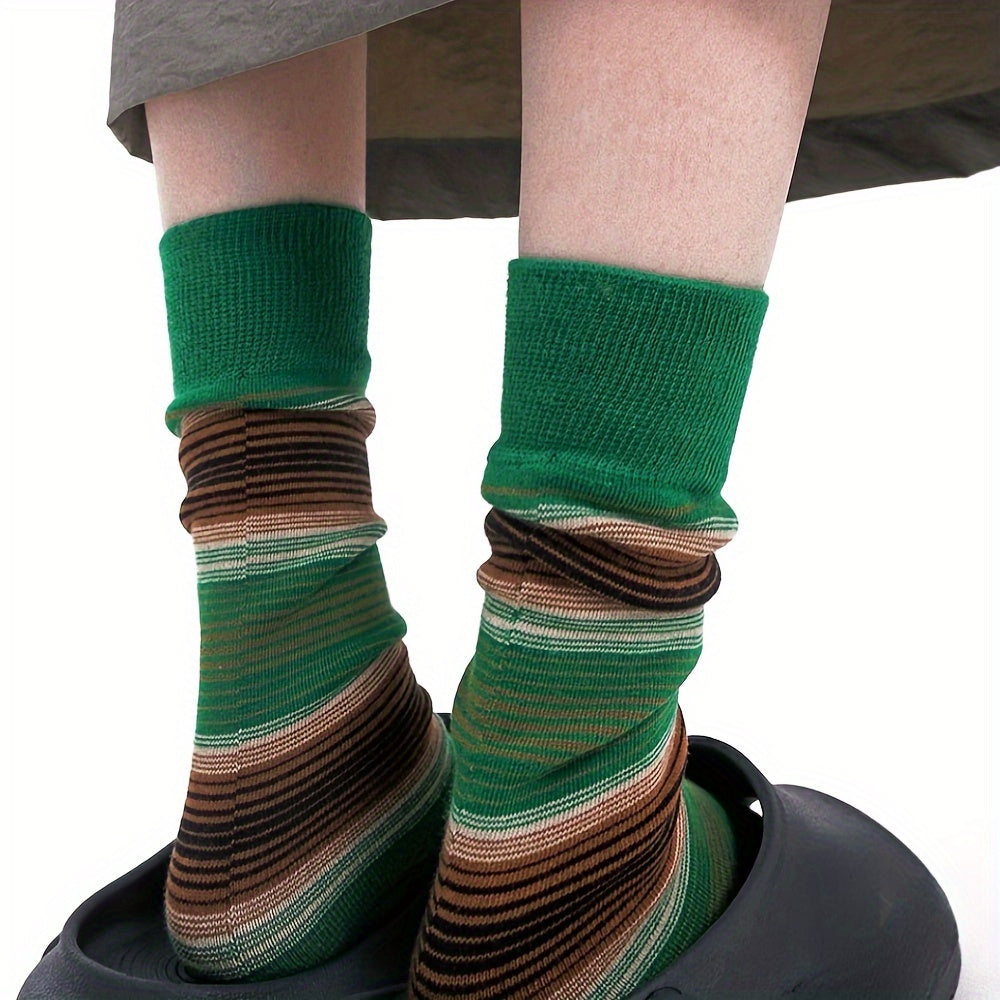Stylish Striped Socks Breathable Comfortable Sports Socks