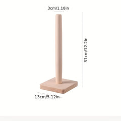 Wooden Kitchen Paper Towel Holder Lazy Rag Stand