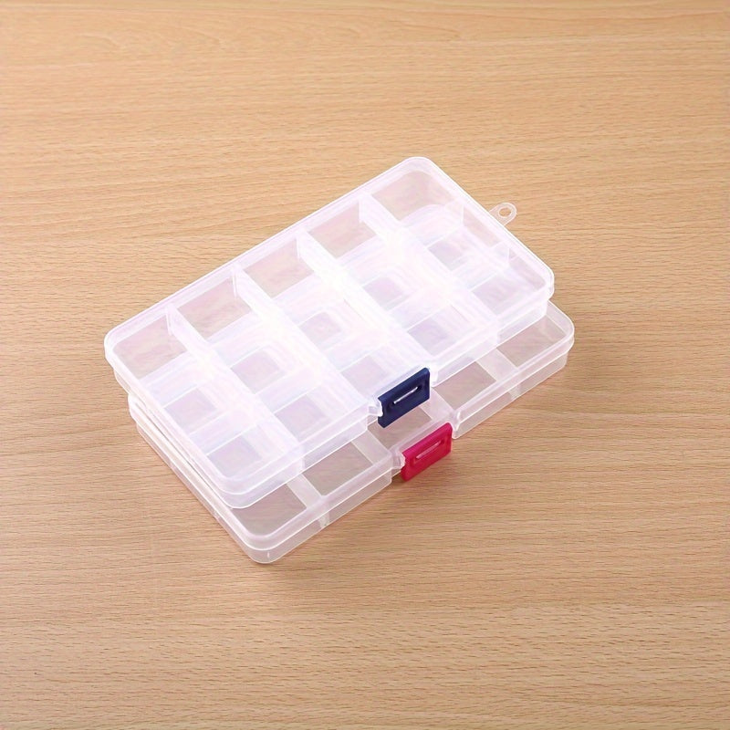 15 Grids Small Plastic Box Storage Case Waterproof Dustproof Large Capacity