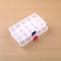 15 Grids Small Plastic Box Storage Case Waterproof Dustproof Large Capacity