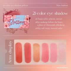 Long Lasting 21 Eyeshadow Palette with Mirror