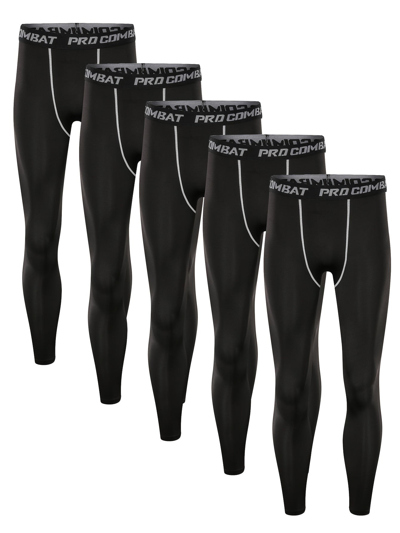 Men's Compression Pants Active High Stretch Trousers For Fitness Workout