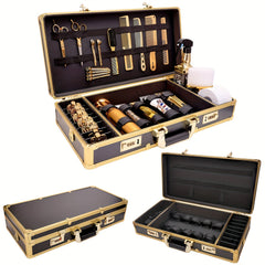 Salon Hair Cutting Kit Organizer with Password Lock