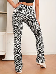 Flare Leg Pants Casual High Waist Slim Pants For Women