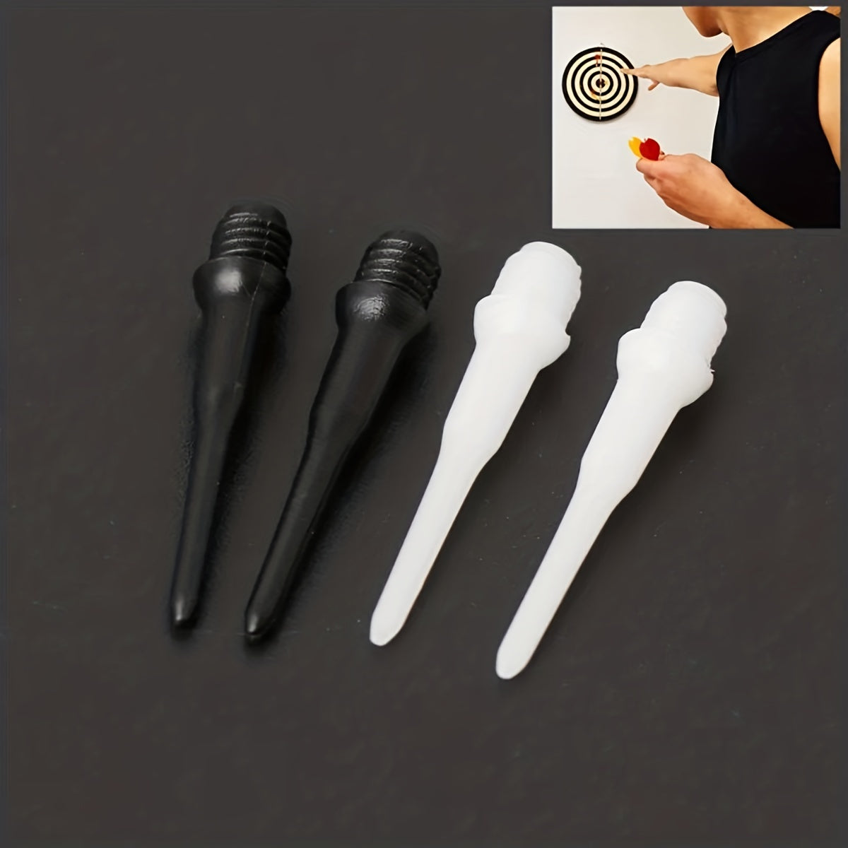 50-100PCS Soft Dart Tips, Plastic Dart Accessories