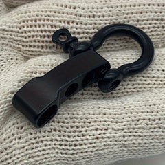 Adjustable Metal Cord Bracelet Shackle - Outdoor Survival Rope Accessory