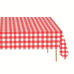 Red Gingham Tablecloth Wedding Tea Party Birthday Picnic BBQ Christmas Plaid