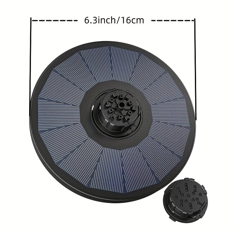 Solar Fountain 4 in 1 Nozzle 2 2W Solar Powered Pump 7 Water Styles