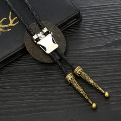 Metal Animal Horse Head Necktie Necklace - Personality Leisure