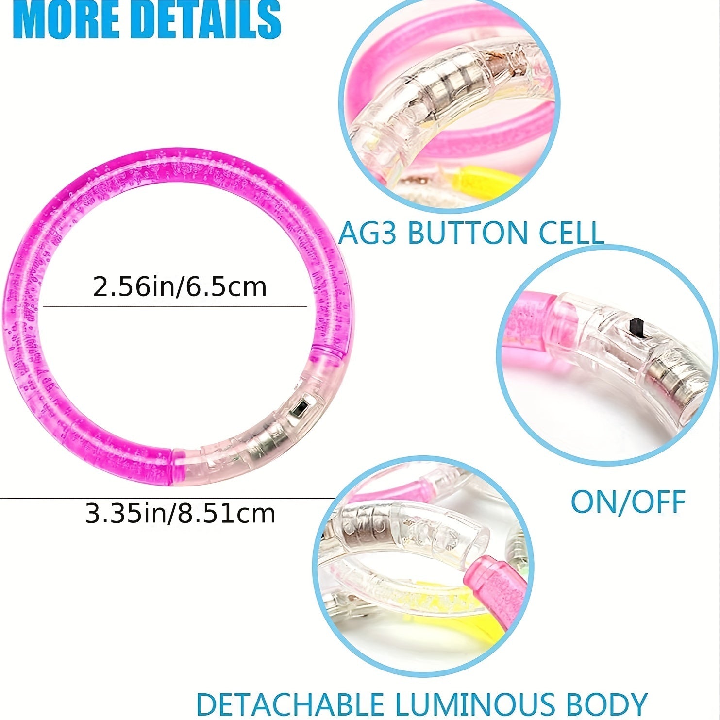 Neon Glow Wristbands for Parties and Events