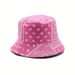 Paisley Pattern Reversible Bucket Hat for Outdoor