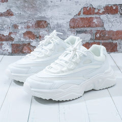 Women's Platform Mesh Sneakers Low Top Round Toe Heightening Shoes
