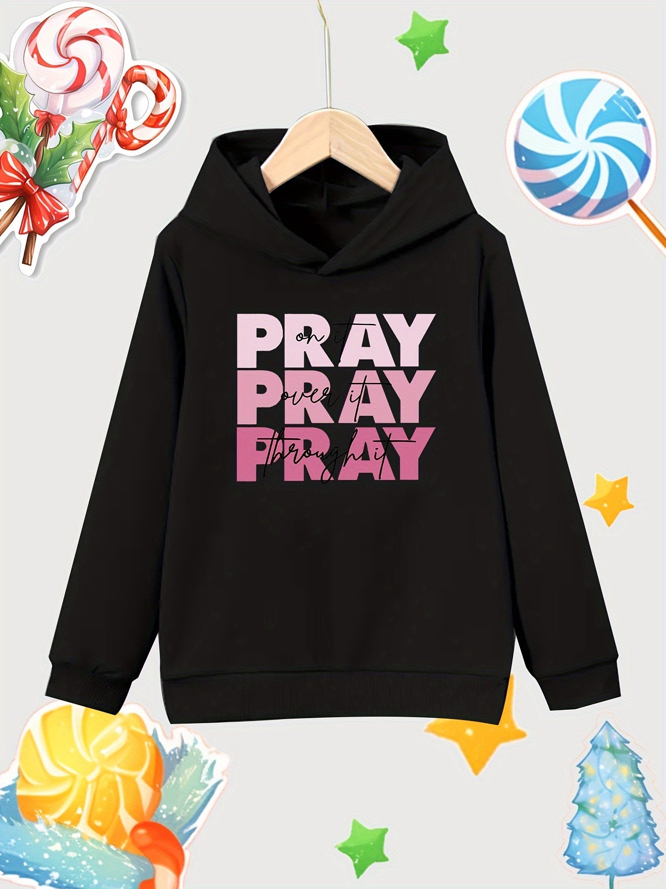 Girl's Cotton Hoodie Active Breathable Sweatshirt