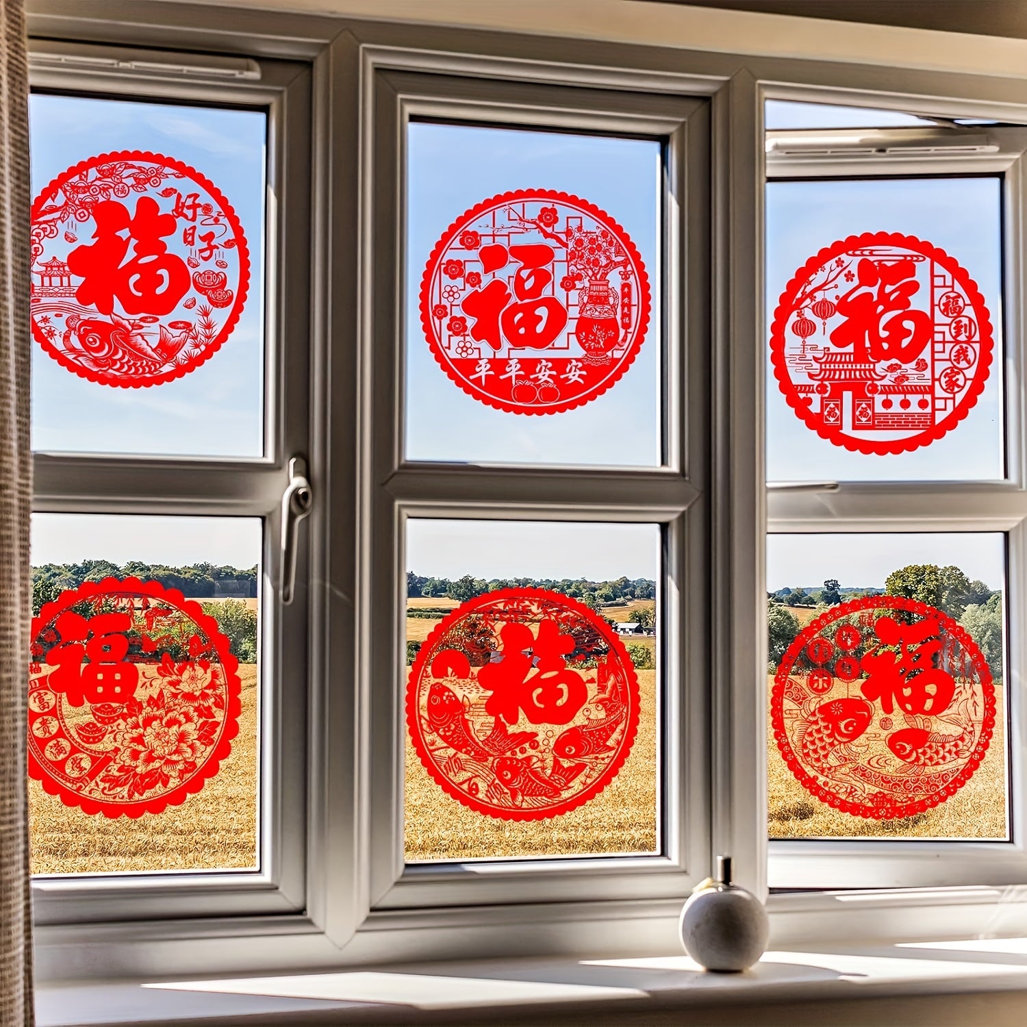20pcs Electrostatic Year Window Sticker Art Decoration