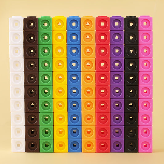 Math Link Cubes Set Of 100 Cubes Math Manipulatives For Kids Ages 5