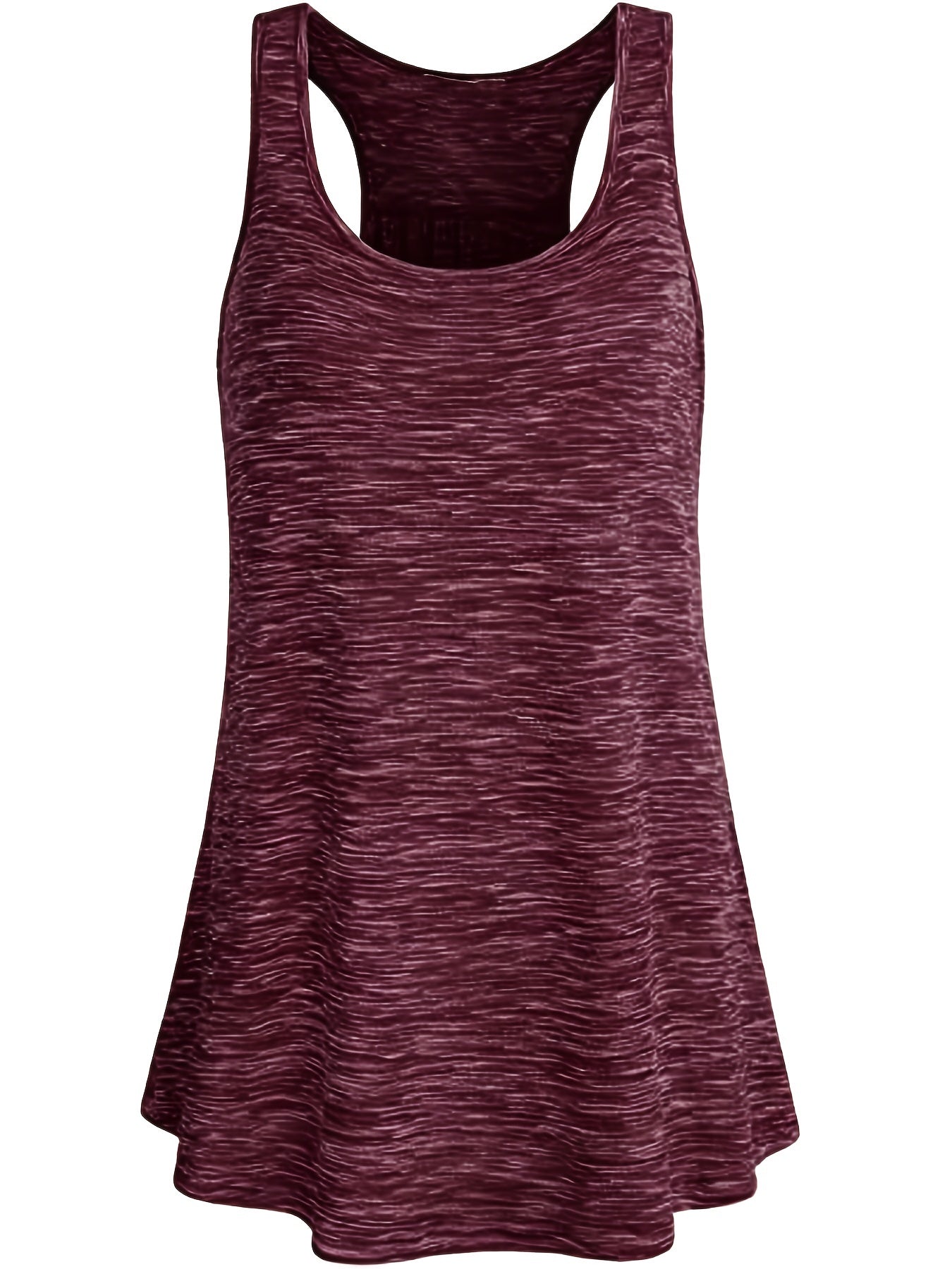 Solid Wide Strap Tank Tops Women's Plus Round Neck Basic Tank Tops