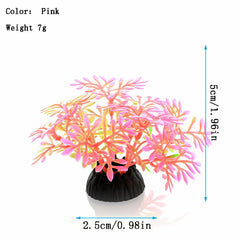 Artificial Water Grass Fish Tank Decor Silicone Glowing Kelp Ornament
