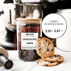 Minimalist Pantry Labels for Food Containers