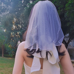 Short Bridal Veil For Wedding Gown Hair Accessories
