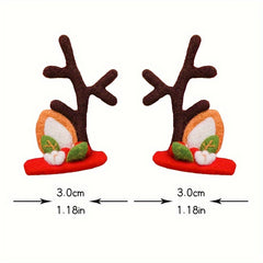 Christmas Deer Horn Hairpin Felt DIY Material Package