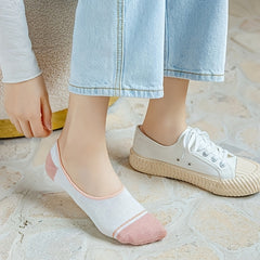 7 Pairs Heart Print Low Cut Ankle Socks Women's Stockings