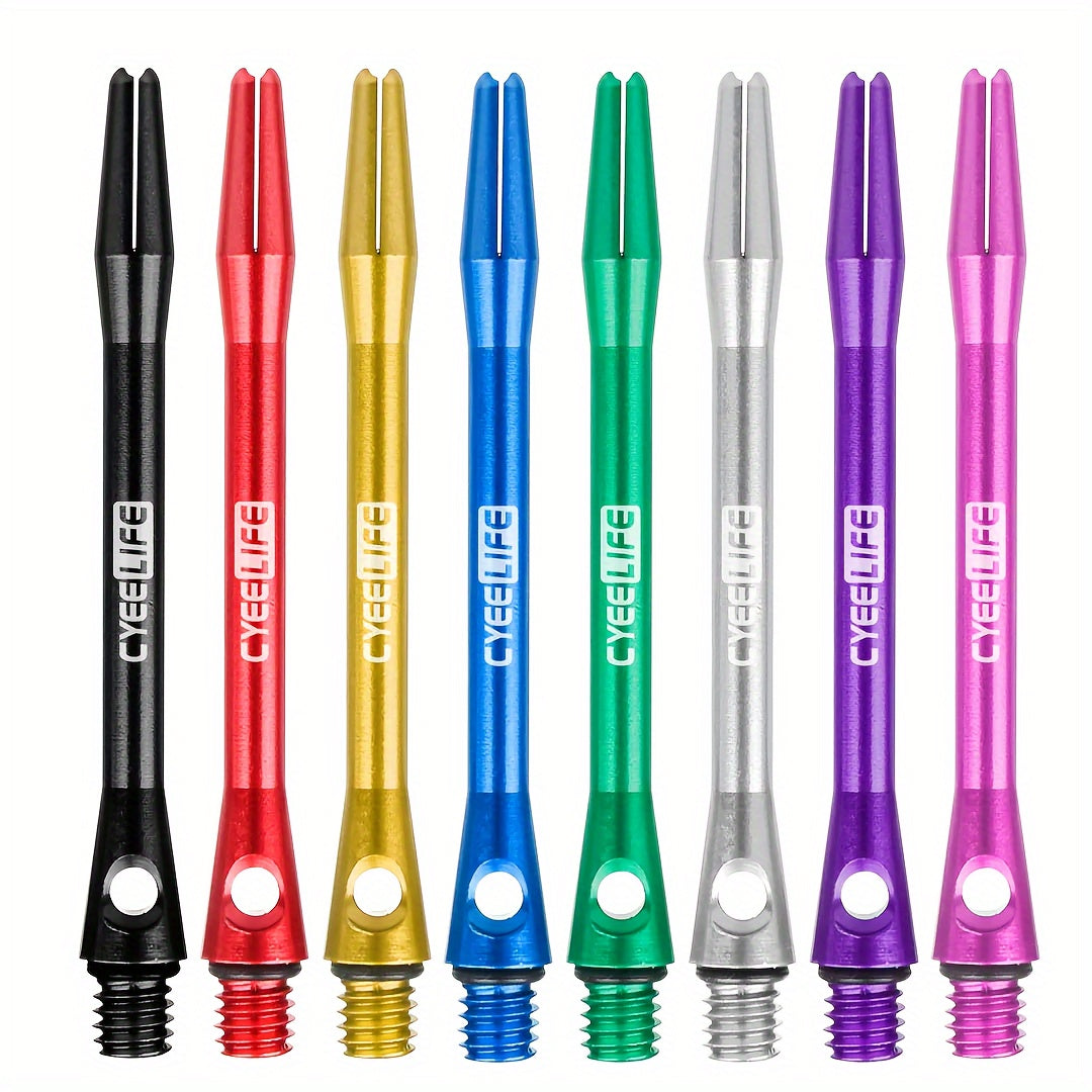 CyeeLife 6pcs 48mm Aluminium Dart Shafts Durable 2BA Dart Stems