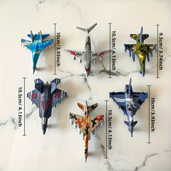 Mini Inertial Power Metal Airplane Toy - Durable Alloy Structure