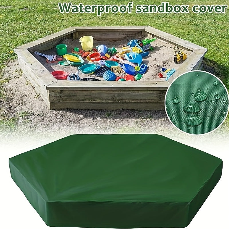 Hexagon Sandbox Sandpit Cover Waterproof With Drawstring Oxford