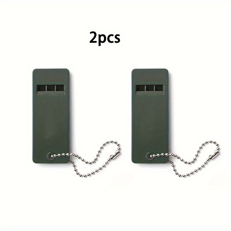 2pcs Outdoor Whistle Lifesaving Whistle High Frequency Fishing Accessorie