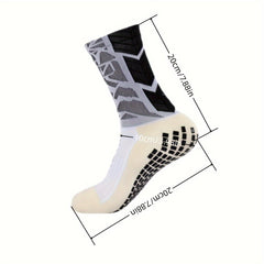 Men's Breathable Fitness Football Leg Cover & Anti Slip Socks