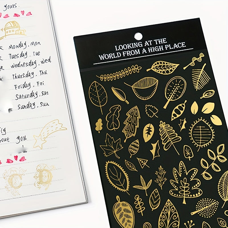 Hot Stamping Snowflake Starry Sky DIY Decoration Sticker