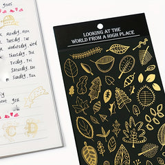 Hot Stamping Snowflake Starry Sky DIY Decoration Sticker