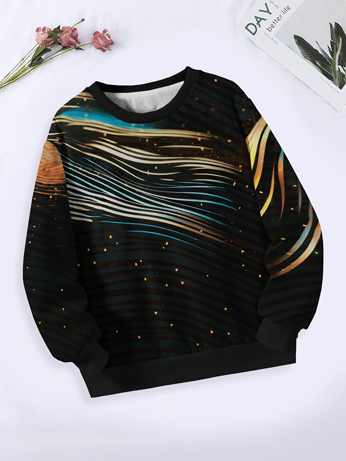 Girls Boys Long Sleeve Crew Neck Sweatshirt for Sports Gift