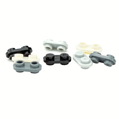 50pcs 1X2 Round Double Sided Stud Blocks Building Toy