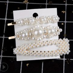 Elegant Pearl Barrette Hair Clip for Women