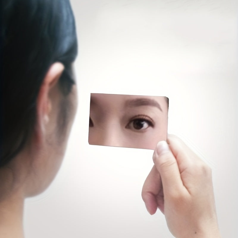 Mini Stainless Steel Makeup Pocket Mirror Portable Vanity Mirror