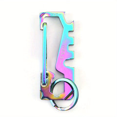 12 in 1 Stainless Steel Key Chain Metal Buckle for Outdoor Activities