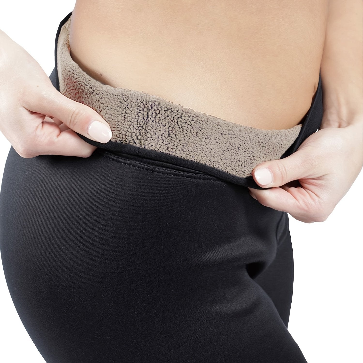 Solid Liner Fleece High Rise Leggings