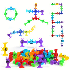 Kids' Suction Building Blocks Set - Ages 3 - Travel Friendly