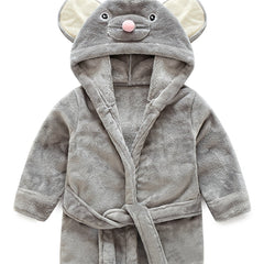 Soft & Warm Baby Hooded Bathrobe Mouse Pyjamas for Boys & Girls