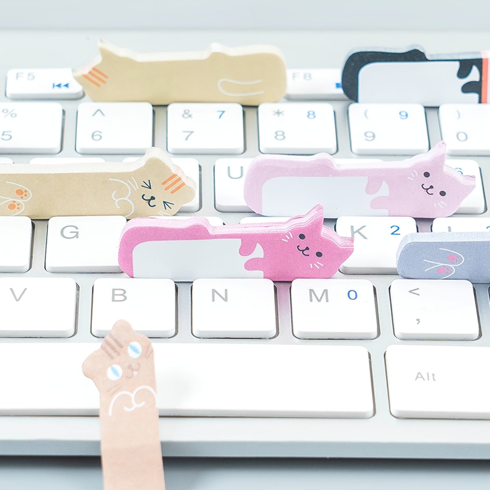240 Sheets Cats Sticky Point Markers Cartoon Cat Sticky Notes Index Memo Pad