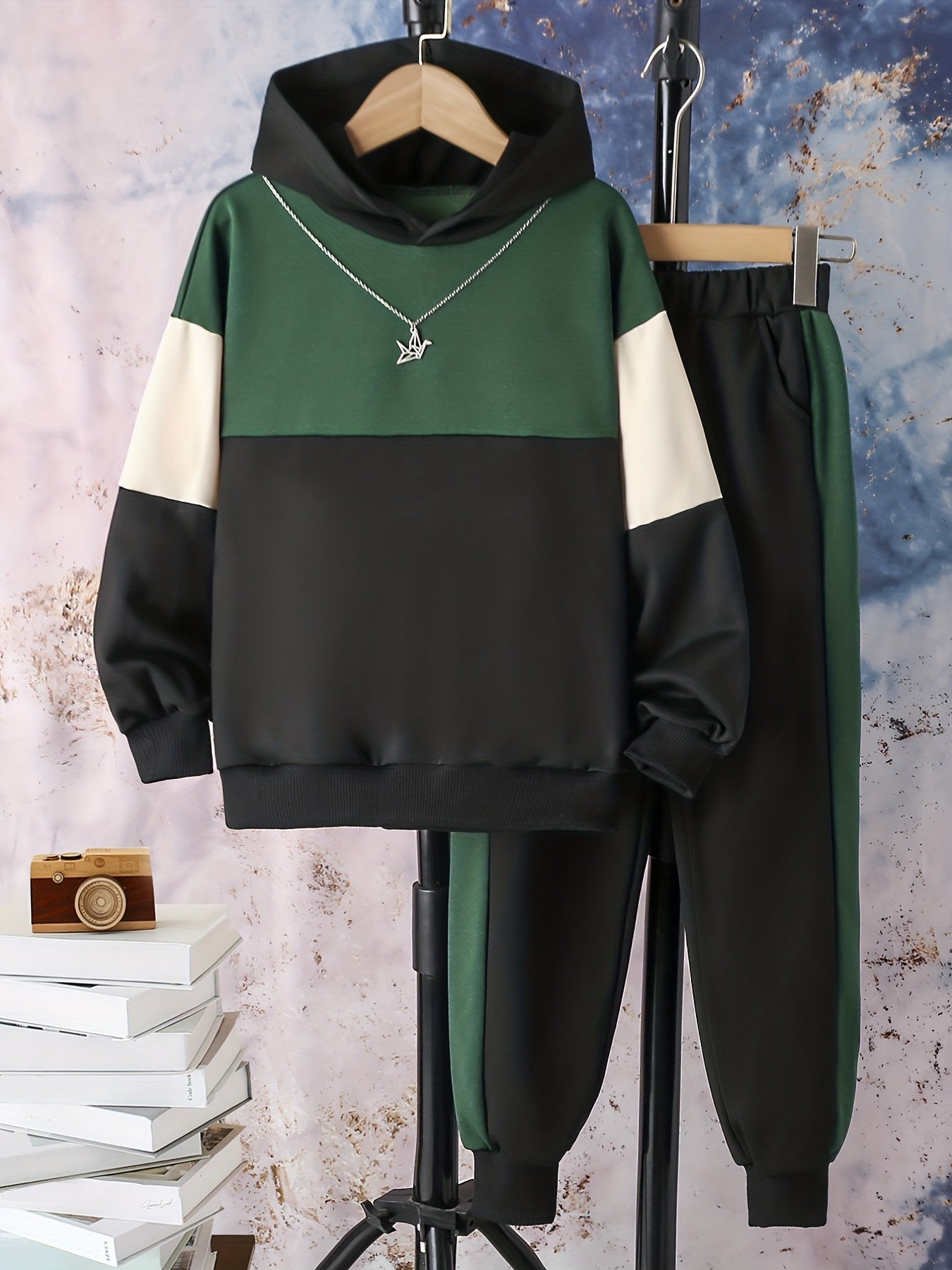 Boys' Hoodie & Sweatpants Set Street Style Casual Outfits Kids Clothes