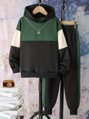 Boys' Hoodie & Sweatpants Set Street Style Casual Outfits Kids Clothes